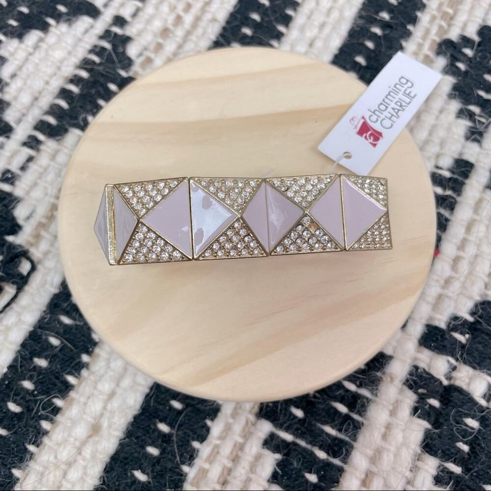 BNWT! CHARMING CHARLIE Lilac Rhinestone Bracelet